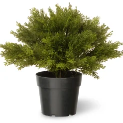 Discount 15" Artificial Globe Juniper Potted Plants|Topiaries & Shrubs
