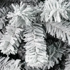 9 ft. Acacia Flocked Slim Tree Slim|Unlit