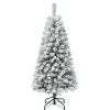 New 4.5 ft. Acacia Flocked Tree Full|Unlit