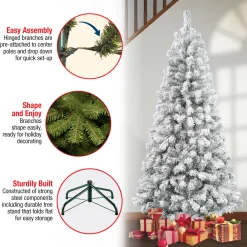 Sale 6 ft. Acacia Flocked Tree Full|Unlit