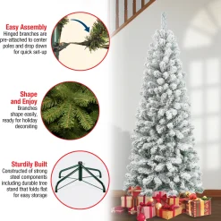 Hot 6 ft. Acacia Medium Flocked Tree Medium|Unlit