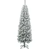 Sale 6 ft. Acacia Pencil Slim Flocked Tree Unlit|6 To 6.5 Feet