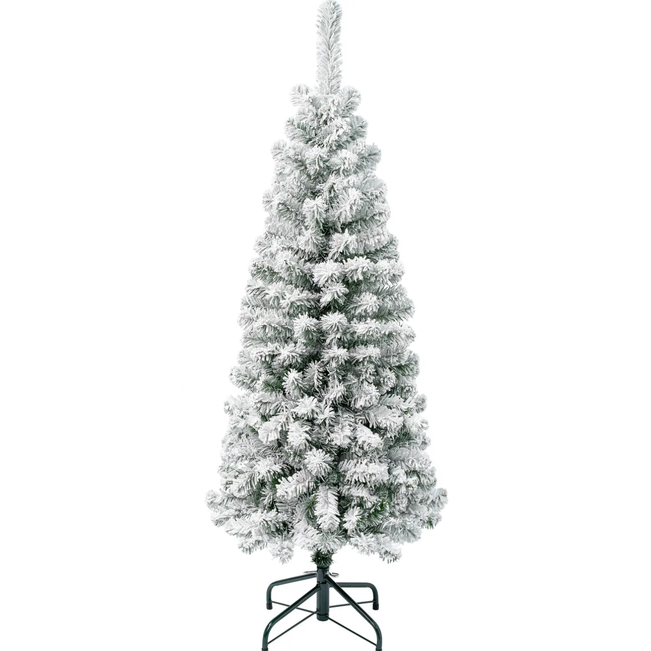 New 4.5 ft. Acacia Pencil Slim Flocked Tree Pencil Slim|Unlit