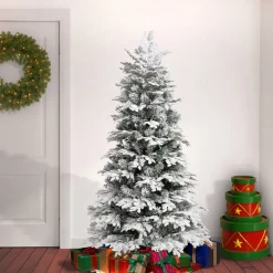 New 6 ft. Acacius Snowy Tree Full|Unlit