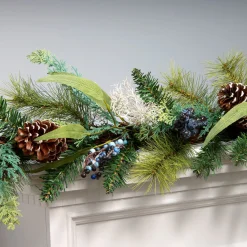 Online 6 ft. Blueberry Fields Garland 3-6 Feet Christmas Garlands