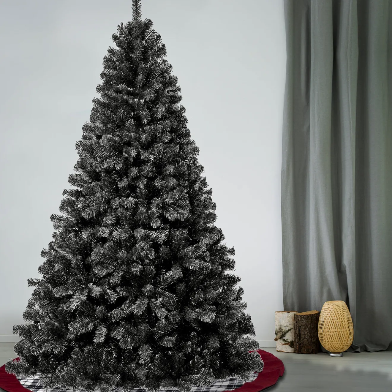 Discount 7.5 ft. Color Pop Black Tree Full|Unlit