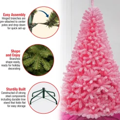 Outlet 7.5 ft. Color Pop Pink Tree Full|Unlit