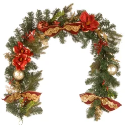 Outlet 6 ft. Decorated Garland 3-6 Feet Christmas Garlands|Unlit Christmas Garlands