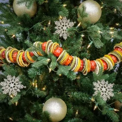 Online 4 ft. Dried Citrus and Tomato Spring Garland Garlands & Swags