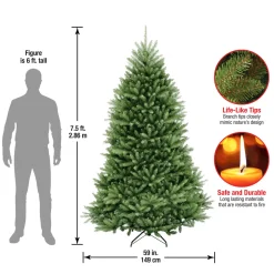 Discount 7.5 ft. Dunhill Fir Tree Full|Unlit