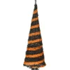 Sale 7.5 ft. Halloween Black and Orange Tinsel Tree Trees