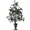 Best 4 ft. Halloween Black Oak Tree in a Black Urn Base Indoor Decorations