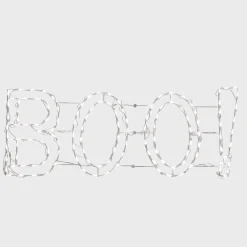 Hot 5 ft. Halloween BOO Sign Lighted Sign Decoration with LED Lights Sign Decorations