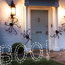 Hot 5 ft. Halloween BOO Sign Lighted Sign Decoration with LED Lights Sign Decorations