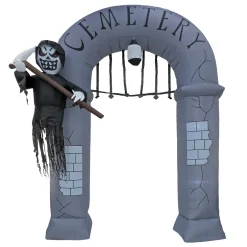 Hot 12 ft. Halloween Ghost Arch Inflatable Decoration with LED Lights Inflatable Decorations