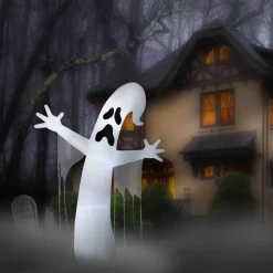 Clearance 12 ft. Halloween Giant Ghost Inflatable Decoration with LED Lights Inflatable Decorations