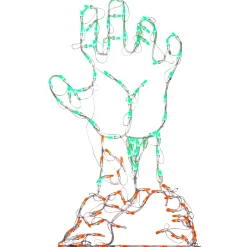 Hot 3 ft. Halloween Jack O Lantern Lighted Sign Decoration with LED Lights Sign Decorations