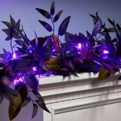 Discount 6 ft. Halloween Scare in the Air Garland and LED Lights Garlands