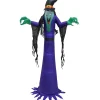 Online 12 ft. Halloween Witch Inflatable Decoration with LED Lights Inflatable Decorations