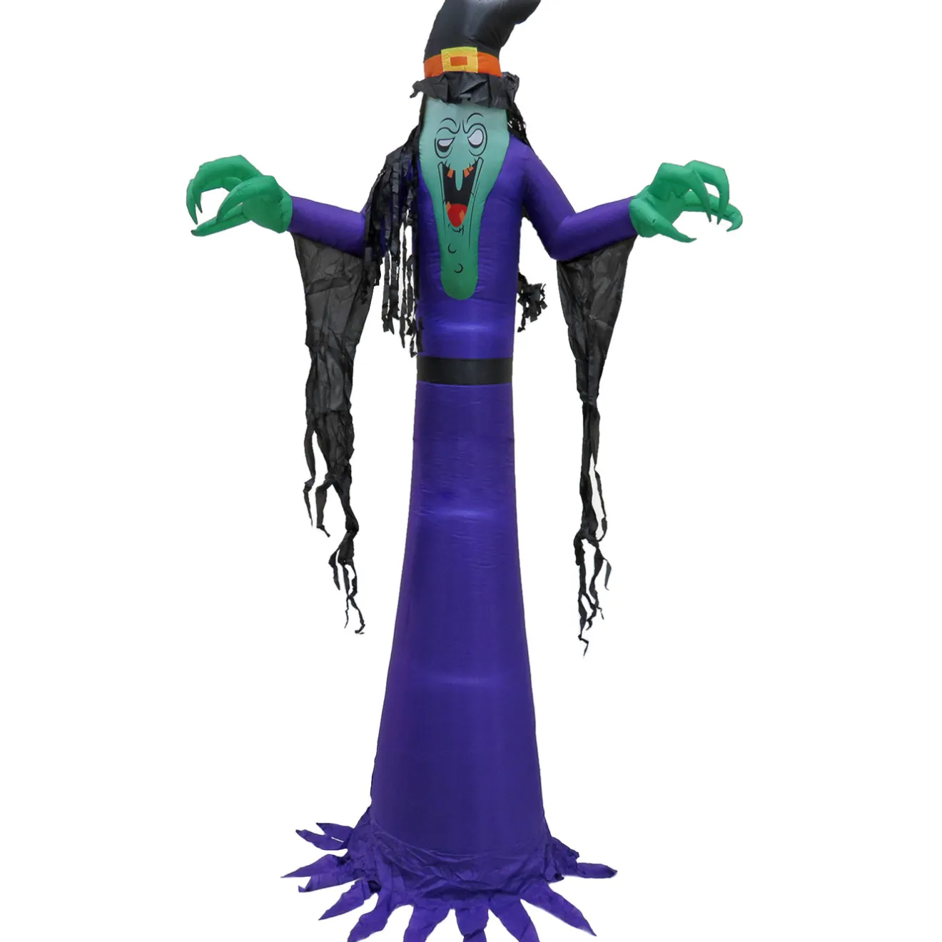 Online 12 ft. Halloween Witch Inflatable Decoration with LED Lights Inflatable Decorations