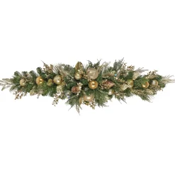 New 6 ft. HGTV Home Collection Champagne Wishes Mantle Swag Swags