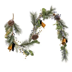 New 6 ft. HGTV Home Collection Swiss Chic Garland Unlit Christmas Garlands|3-6 Feet Christmas Garlands
