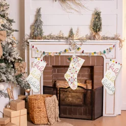 Outlet 6 ft. HGTV Home Collection Multicolor Boho Garland Unlit Christmas Garlands|3-6 Feet Christmas Garlands