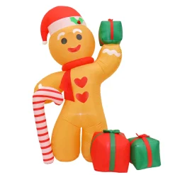 8 ft. Inflatable Blow Up Gingerman Inflatable Decorations