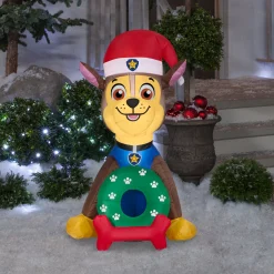 Hot 3 ft. Inflatable Chase from Paw Patrol with LED Lights Inflatable Decorations
