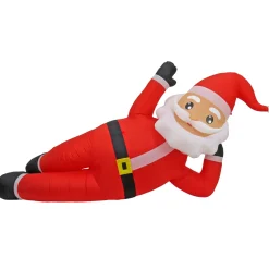 Clearance 12 ft. Inflatable Prelit Relaxing Santa Inflatable Decorations