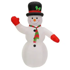 Discount 8 ft. Inflatable Prelit Snowman Inflatable Decorations