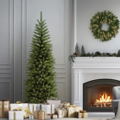 Clearance 6 ft. Kingswood Fir Pencil Tree Pencil Slim|Unlit