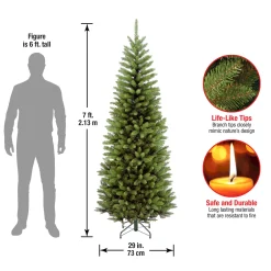 Sale 7 ft. Kingswood Fir Pencil Tree Pencil Slim|Unlit