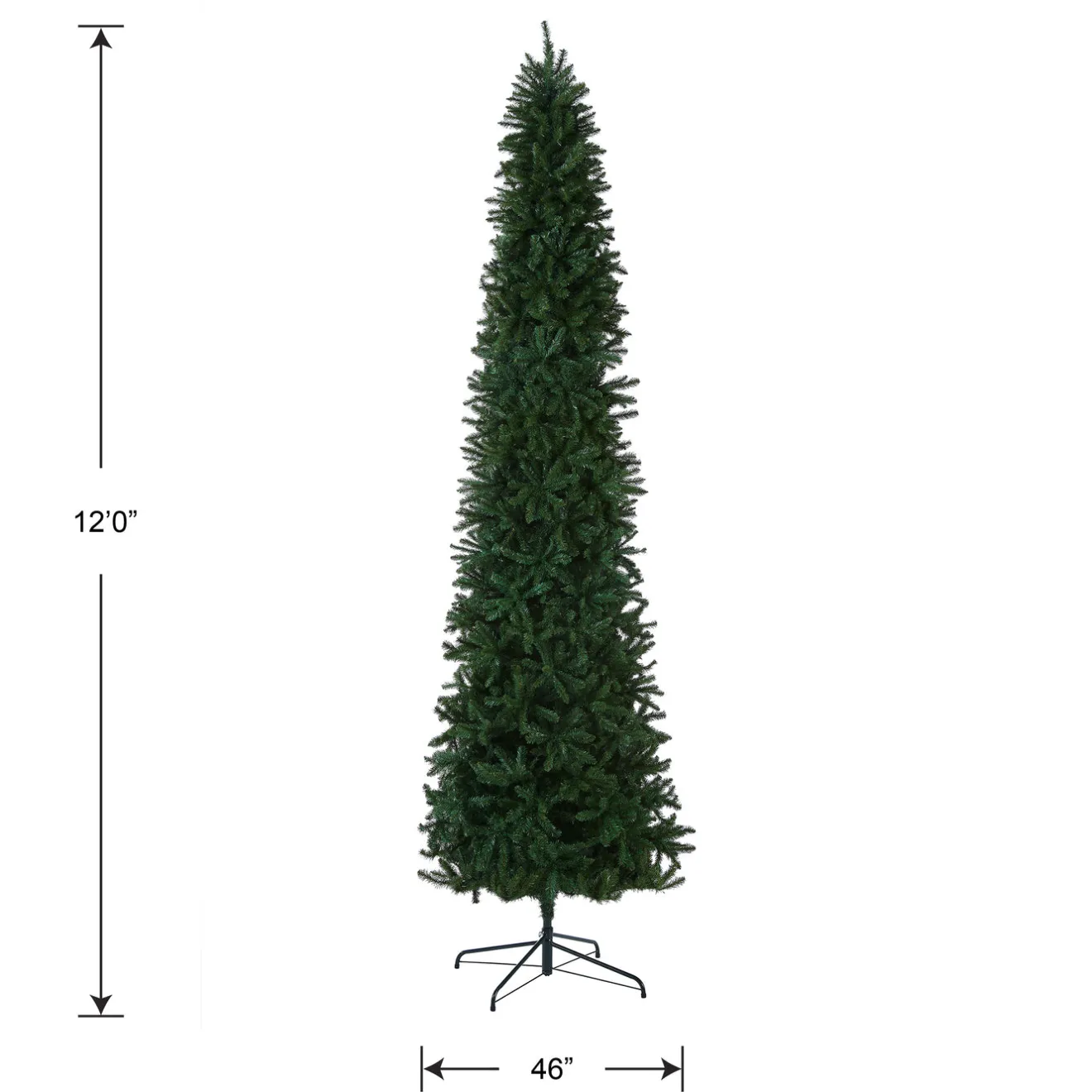 New 12 ft. Kingswood Fir Pencil Slim Tree Pencil Slim|Unlit