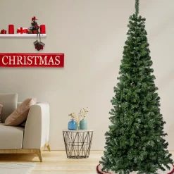 Discount 7.5 ft. Linden Spruce Slim Tree Slim|Unlit