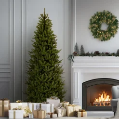 Clearance 7 ft. Natural Fraser Fir Slim Tree Slim|Unlit