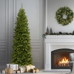 New 7 ft. North Valley Spruce Pencil Slim Tree Pencil Slim|Unlit