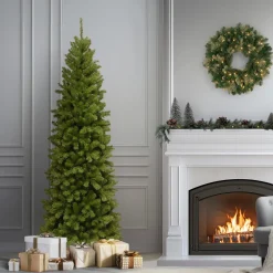 Online 6.5 ft. North Valley Spruce Pencil Slim Tree Pencil Slim|Unlit