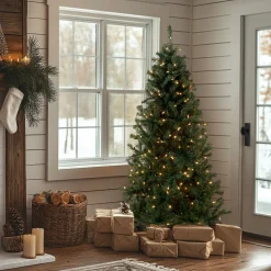 Outlet 6 ft. Pre-Lit Acacia Tree with Clear Lights Pre-Lit|Full