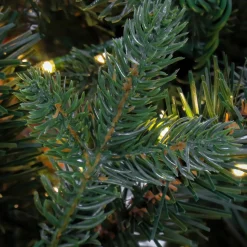 Clearance 10 ft. Pre-Lit Aspen Pine Hinged Tree with Warm White LED Light Slim|Pre-Lit