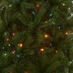 Outlet 6 ft. Pre-Lit Aspen Spruce Slim Tree with Multicolor Lights Slim|Pre-Lit
