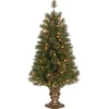 Discount 4 ft. Pre-Lit Atlanta Spruce Tree with Clear Lights Entrance|Pre-Lit