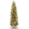 Hot 9 ft. Pre-Lit Carolina Pine Slim Tree with Clear Lights Pencil Slim|Pre-Lit