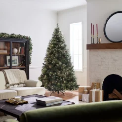 New 7.5 ft. Pre-Lit Carolina Pine Tree with 750 Clear Lights Full|Pre-Lit
