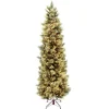 New 7.5 ft. Pre-Lit Carolina Pine Slim Tree with Clear Lights Slim|Pre-Lit