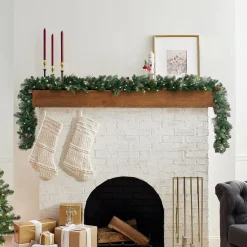 Best 9 ft. Pre-Lit Carolina Pine Garland with LED Lights Pre-Lit Christmas Garlands|7-10 Feet Christmas Garlands