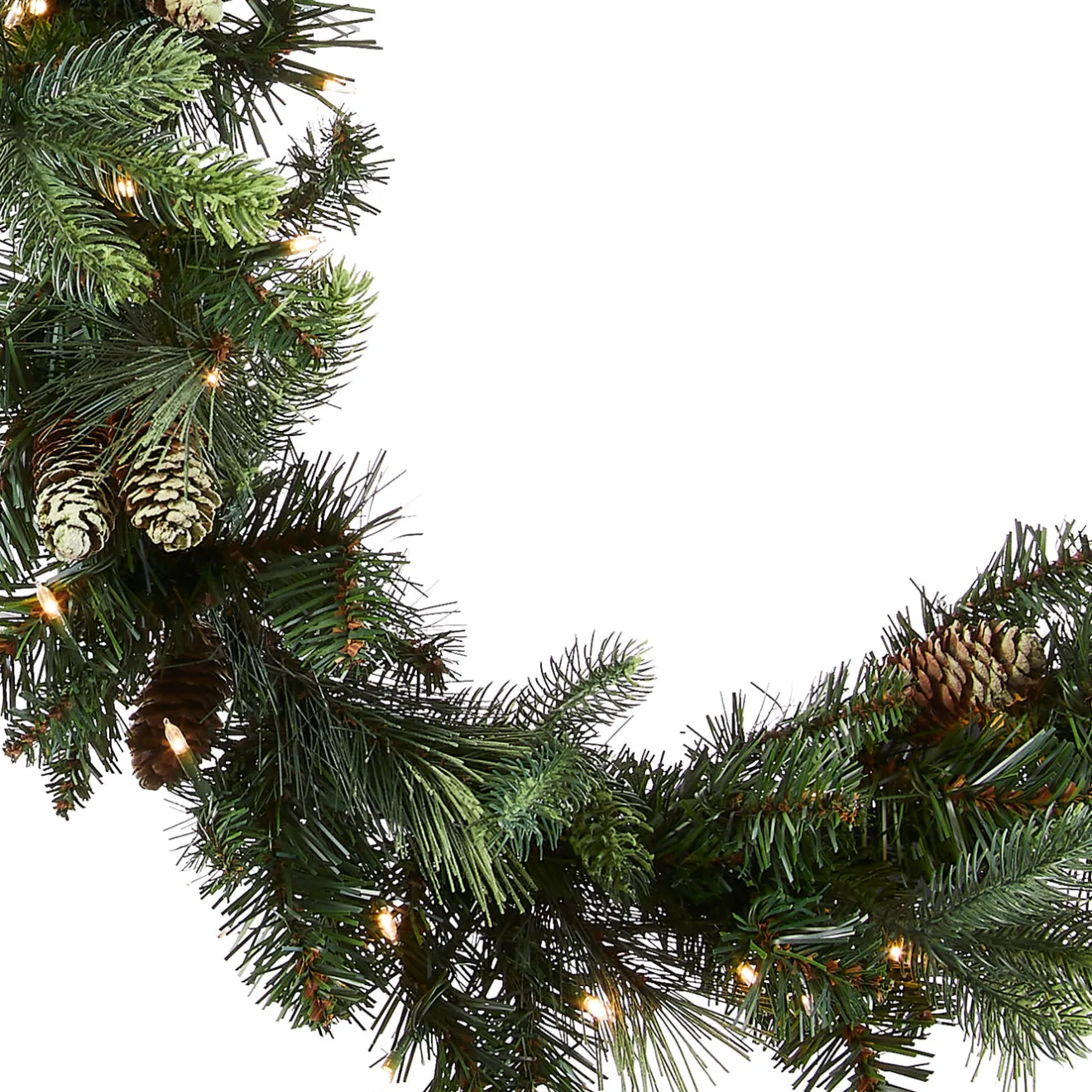 Best 9 ft. Pre-Lit Carolina Pine Garland with LED Lights Pre-Lit Christmas Garlands|7-10 Feet Christmas Garlands