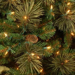 Best 6.5 ft. Pre-Lit Carolina Pine Slim Tree with Clear Lights Slim|Pre-Lit
