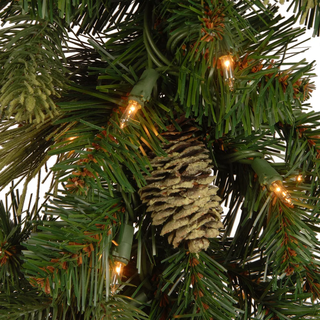Outlet 9 ft. Pre-Lit Carolina Pine Garland with Clear Lights Pre-Lit Christmas Garlands|7-10 Feet Christmas Garlands