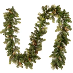 Outlet 9 ft. Pre-Lit Carolina Pine Garland with Clear Lights Pre-Lit Christmas Garlands|7-10 Feet Christmas Garlands